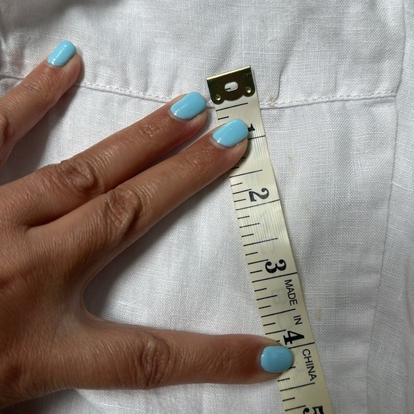 Eileen Fisher 100% Organic Linen Elastic Waist Pull On White Pants Women’s XL - Picture 16 of 16